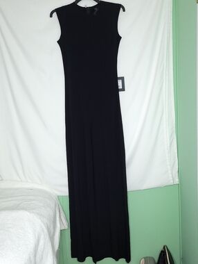 NORMA KAMALI Women's Black Sleeveless Trouser Leg Minimalist Jumpsuit XS (NWT)